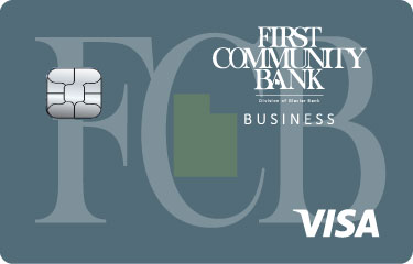 Image of First Community Bank Visa Business Card