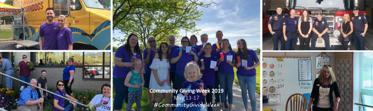 Photos of Community Giving week