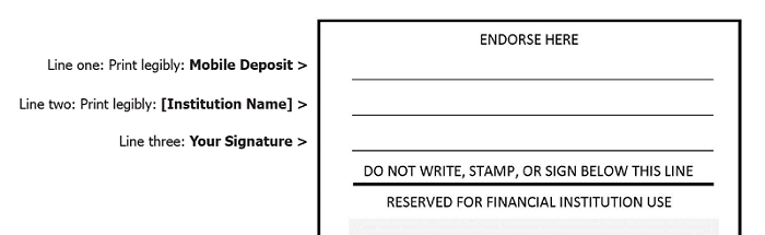 Check Endorsement Example