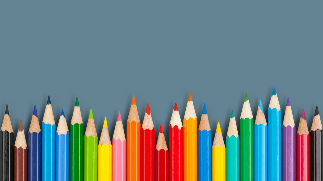 Coloring pencils for coloring contest giveaway