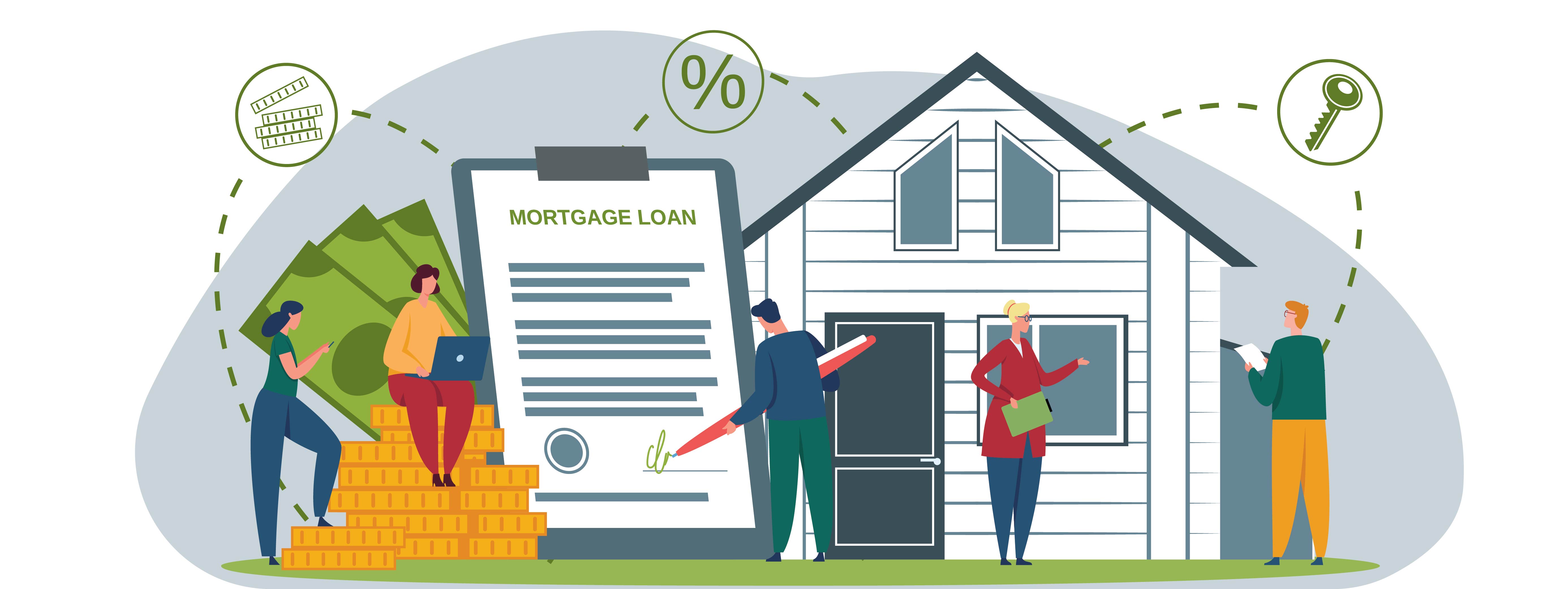 illustration of home buys process